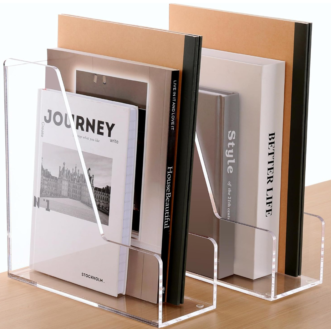 Transparent Acrylic File and Stationery Organizer